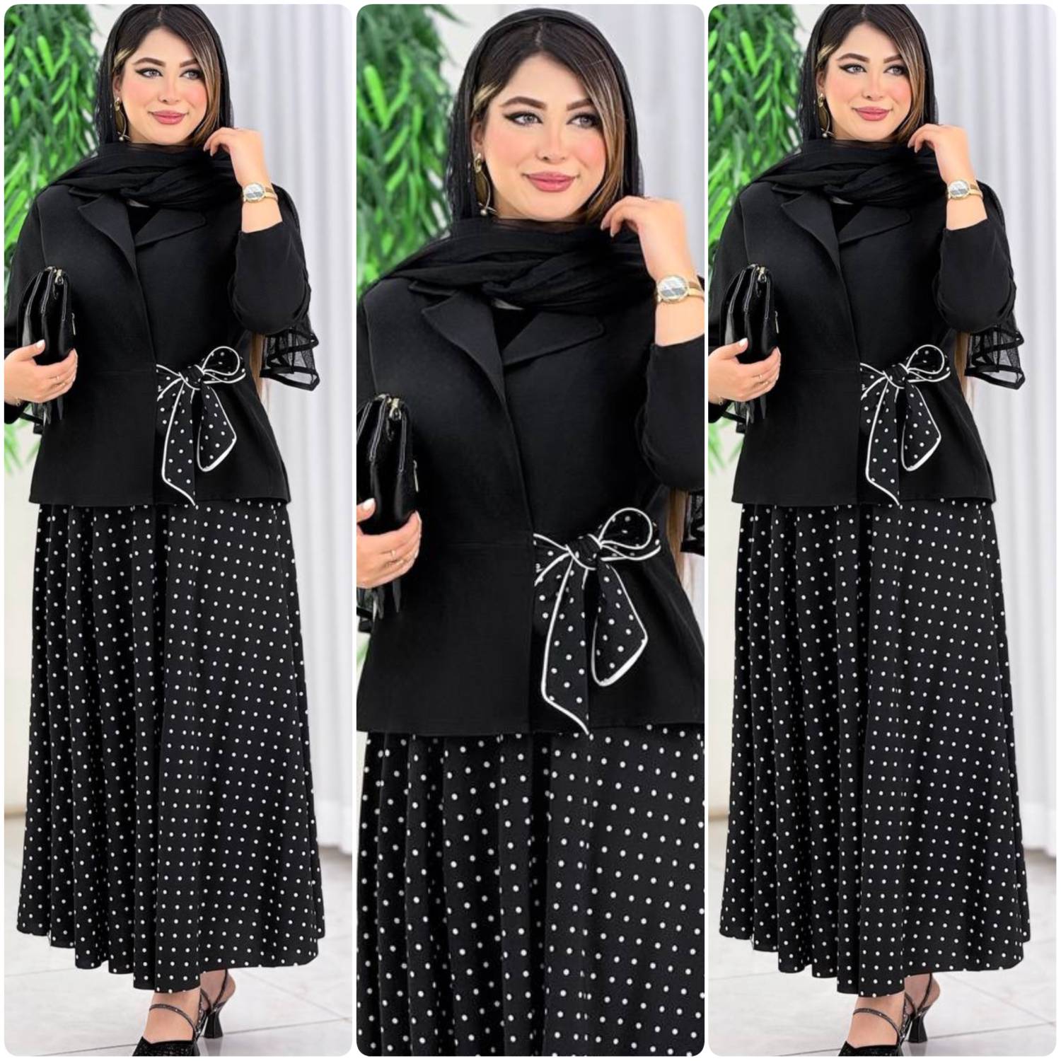 ست کت و دامن مجلسی و شیک مدل کوثر